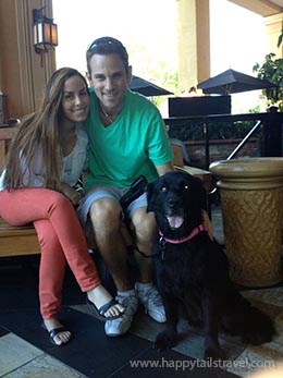 Lucky the dog shipped by air from North Carolina to California